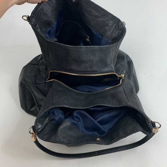 Coach Madison Phoebe Black leather Shoulder bag Gold Hardware 3 compartments - Picture 7 of 15